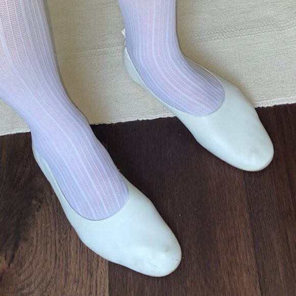 EVERLANE The Italian Leather Day Glove Flat in White size 11 WORN - Picture 9 of 14